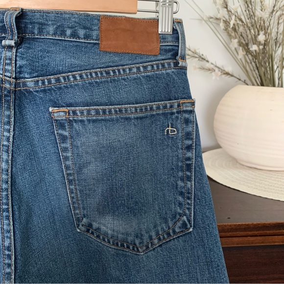 Rag & Bone "Marilyn" High-Rise Boyfriend Selvedge Jeans, Size 26 - Picture 9 of 14